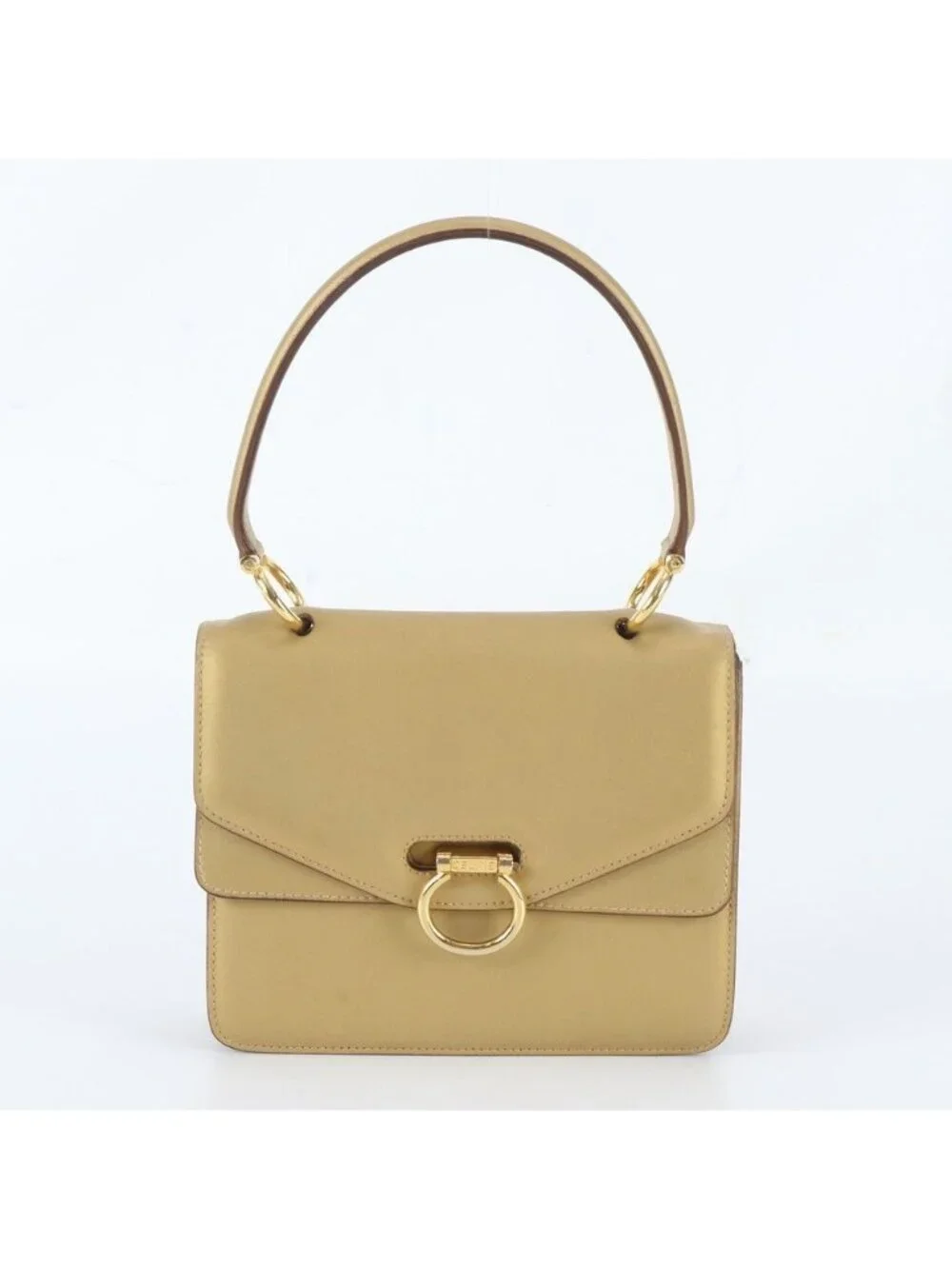 Celine Vintage Leather Handbag Gold